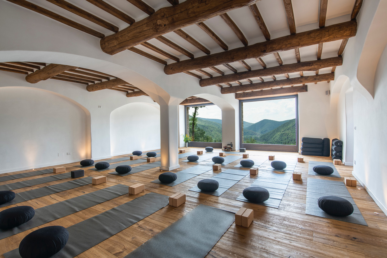 Select Green Hotels Eremito Tuscany yoga room